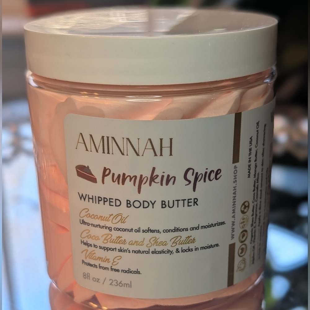 Aminnah Pumpkin Spice Whipped Body Butter New